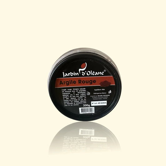 Argile Rouge Jardin d’Oléane 200 g - Éclat & détox douce | Peaux ternes, normales à sèches