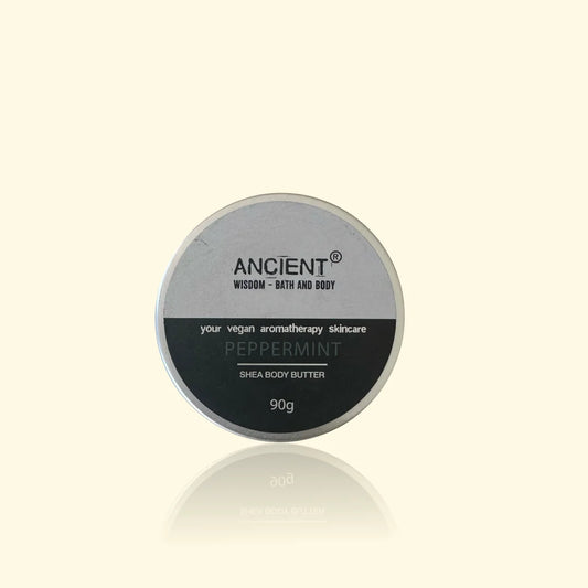 Beurre de Karité Menthe Poivrée (Peppermint) 90 g - ANCIENT WISDOM | Nutrition & fraîcheur