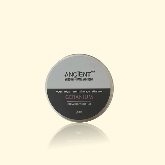 Beurre de Karité au Géranium 90 g - ANCIENT WISDOM | Nutrition & parfum floral rosé
