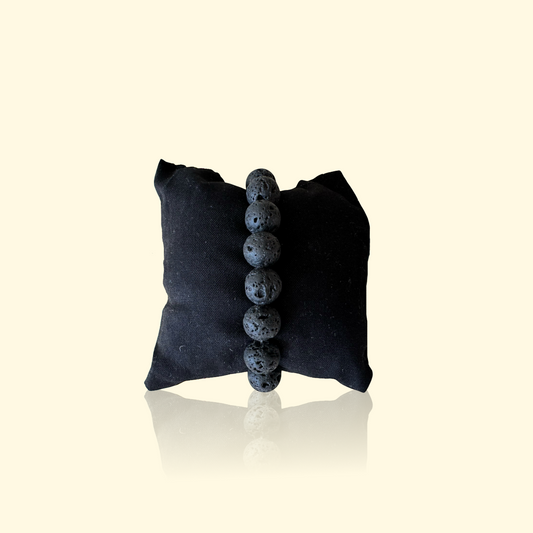 Bracelet Pierre de Lave - Ancrage, protection & style volcanique | Pierre naturelle