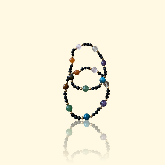 Bracelet 7 Chakras + Pierre de Lave - Harmonie, ancrage & énergie | Pierres naturelles