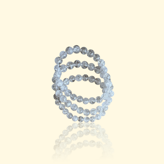 Bracelet Cristal de Roche - Clarté, énergie & harmonie | Pierre naturelle