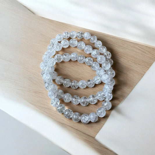 Bracelet Cristal de Roche - Clarté, énergie & harmonie | Pierre naturelle