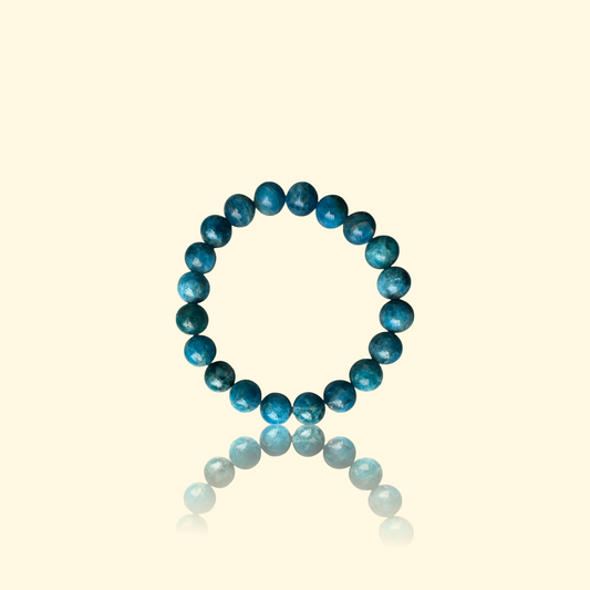 Bracelet Apatite - Clarté, expression & élan créatif | Pierre naturelle bleue
