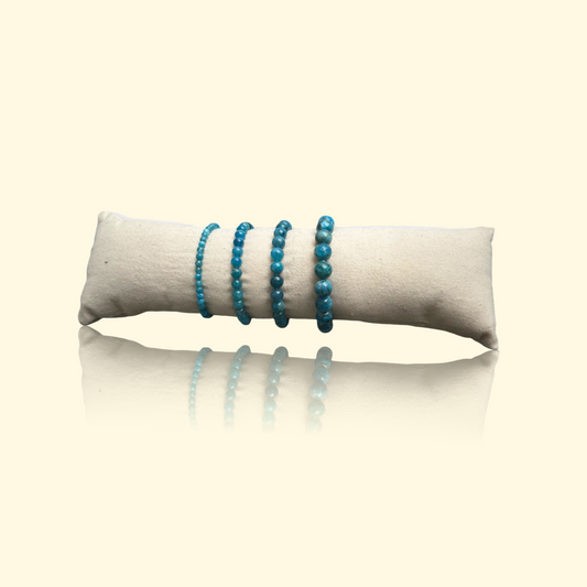 Bracelet Apatite - Clarté, expression & élan créatif | Pierre naturelle bleue