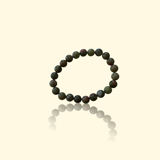 Bracelet Jaspe Vert - Ancrage, harmonie & énergie de la nature | Pierre naturelle