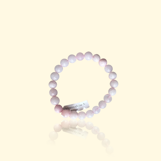 Bracelet Manganocalcite - Douceur, cœur apaisé & confort émotionnel | Pierre naturelle rose
