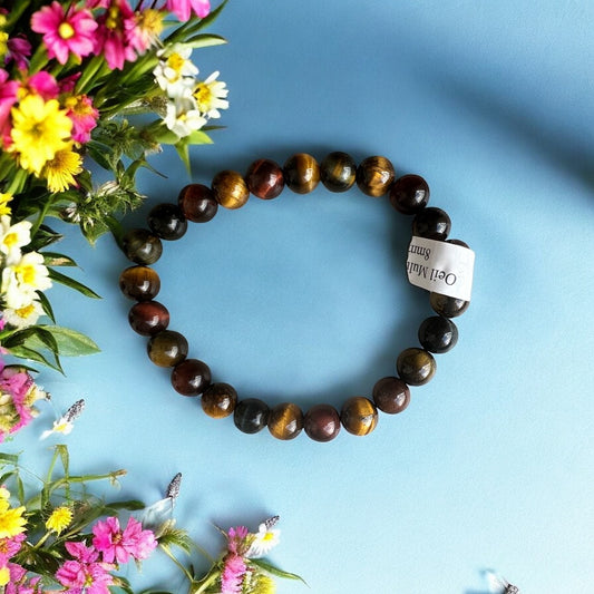 Bracelet en Œil de Tigre – Pierre de Protection, Confiance et Energie positive