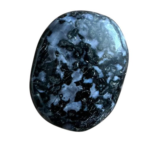 Galet Obsidienne flocon de neige