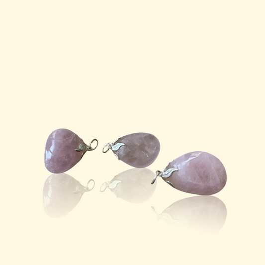 Pendentif Quartz Rose - Douceur & élégance pastel | Pierre naturelle