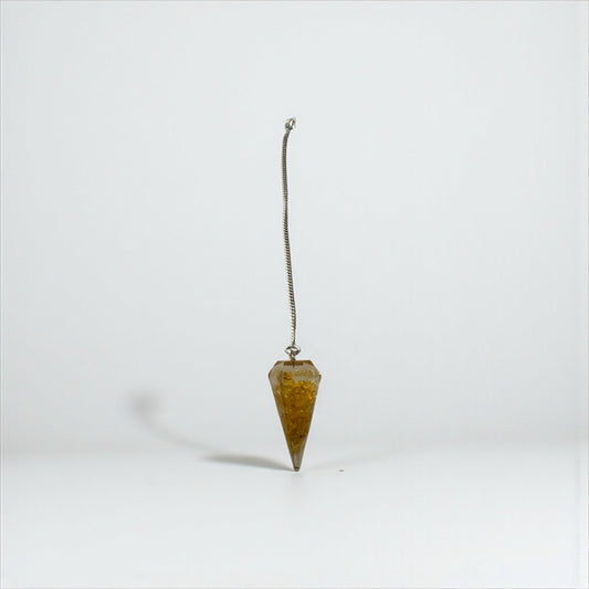 Pendule divinatoire en œil de tigre naturel