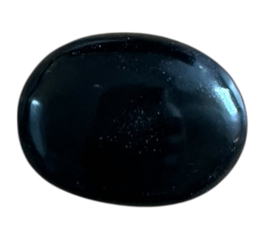Pierre naturelle Galet Obsidienne Noir