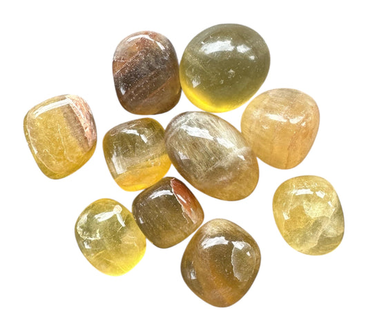 Pierre roulée Fluorite jaune