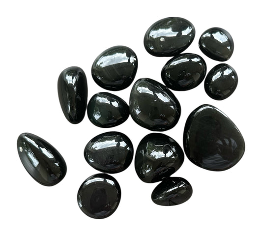 Pierre roulée Obsidienne Noir