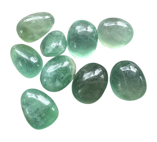 Pierre roulée naturelle Fluorite verte