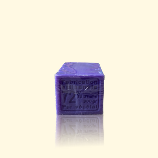 Savon de Marseille Lavande 300 g - Fabrication artisanale en France