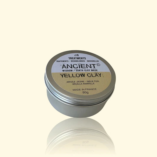 Argile Jaune 80g - ANCIENT WISDOM | Détox douce & éclat des peaux mixtes/ternes