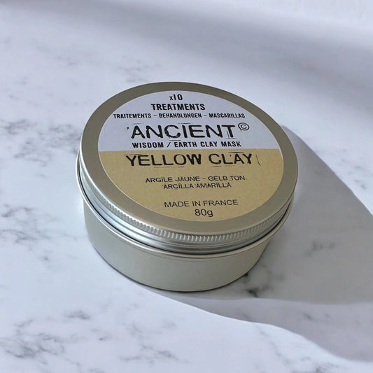 Argile Jaune 80g - ANCIENT WISDOM | Détox douce & éclat des peaux mixtes/ternes