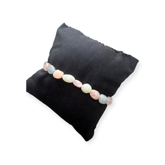 Bracelet Béryl 8 mm - Harmonie, clarté & élégance | Pierre naturelle pastel