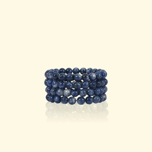Bracelet Sodalite 8 mm - Clarté, expression & calme | Pierre naturelle bleue