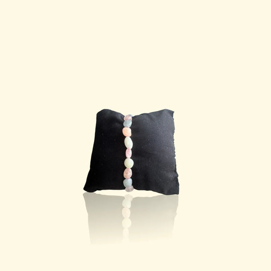 Bracelet Béryl 8 mm - Harmonie, clarté & élégance | Pierre naturelle pastel
