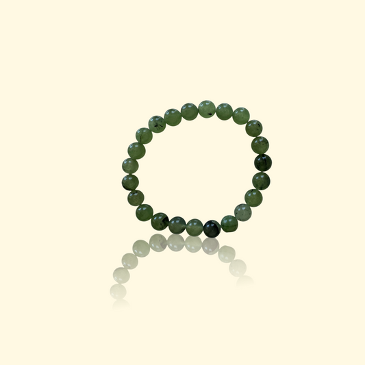 Bracelet pierre naturelle Jade 8 mm – Sérénité, Abondance et Harmonie Intérieure