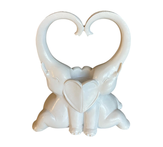 Brûleur d’encens pour résine et cônes – Éléphants blanc Amour | Paix, amour & énergie positive