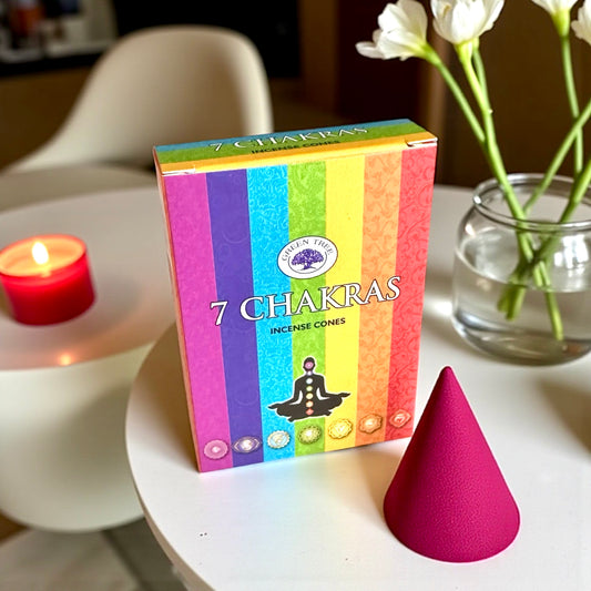 Encens spirituel en cônes - Equilibre des 7 Chakras