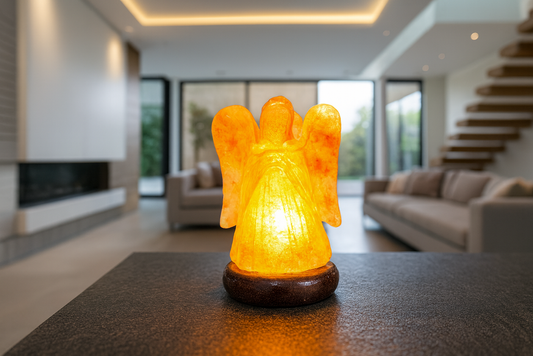Lampe en sel de l'Hymalaya Ange - USB 1kg