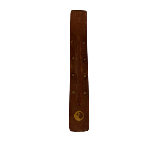 Porte encens en bois Yin-Yang