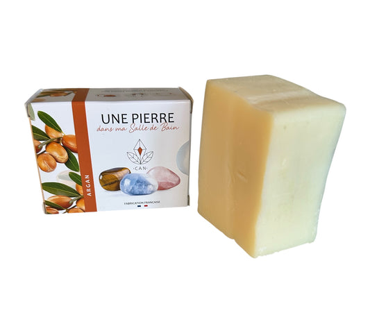 Savon Argan 140 g avec pierre roulée à l'intérieur