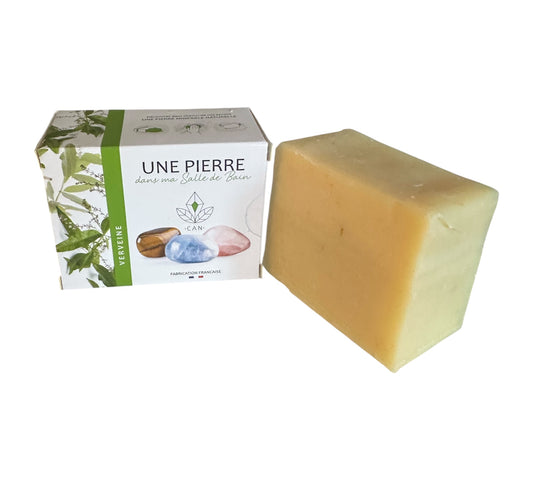 Savon verveine 140 g avec pierre roulée à l'intérieur